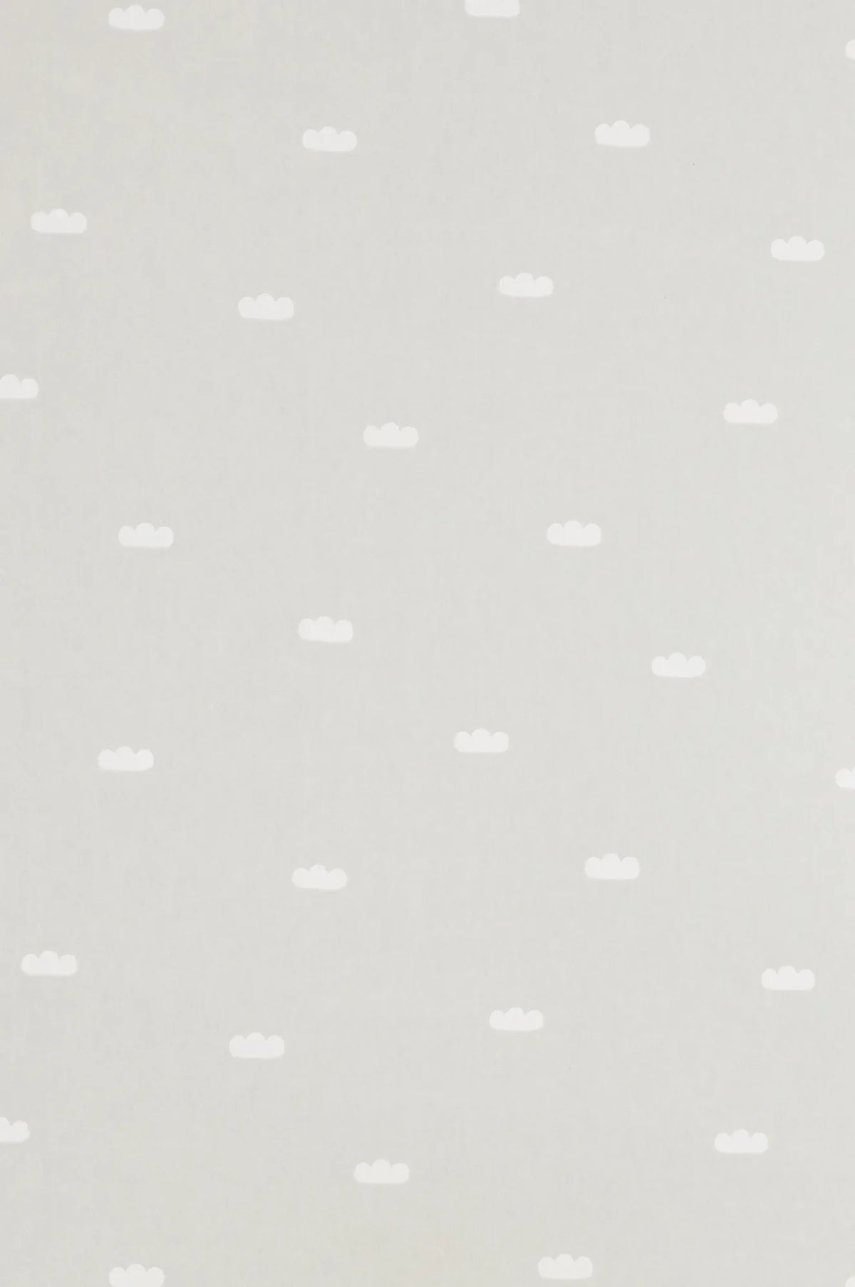 Majvillan Dreamy clouds soft grey behang sfeerbeeld kinderkamer detail