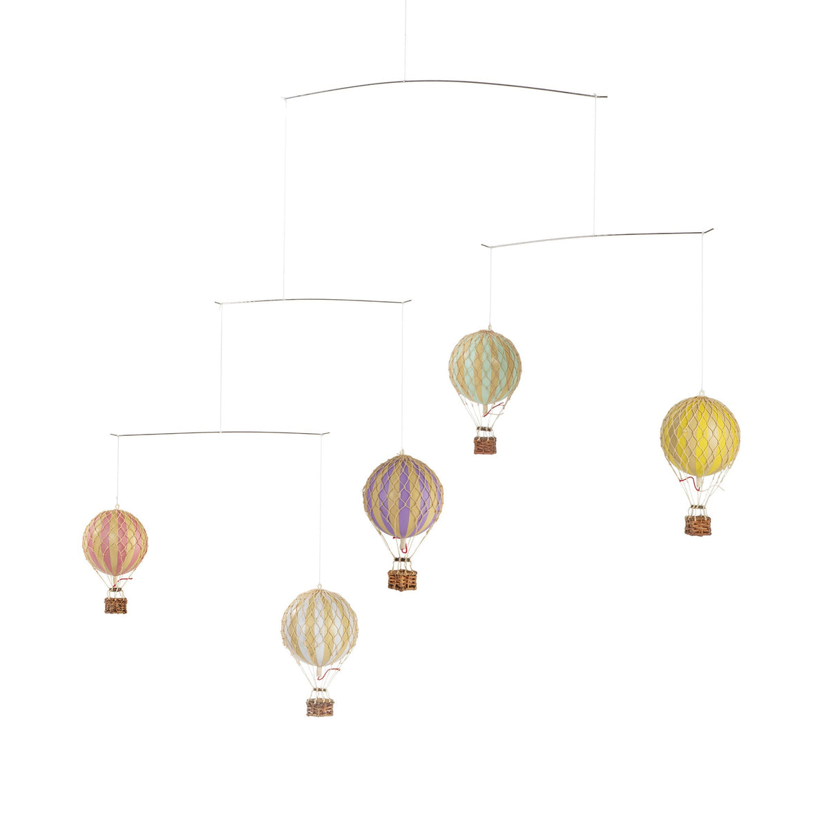 Luchtballon mobiel pastel - Flying the Skies — vooraanzicht