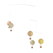 Luchtballon mobiel pastelregenboog - Flying the Skies — vooraanzicht