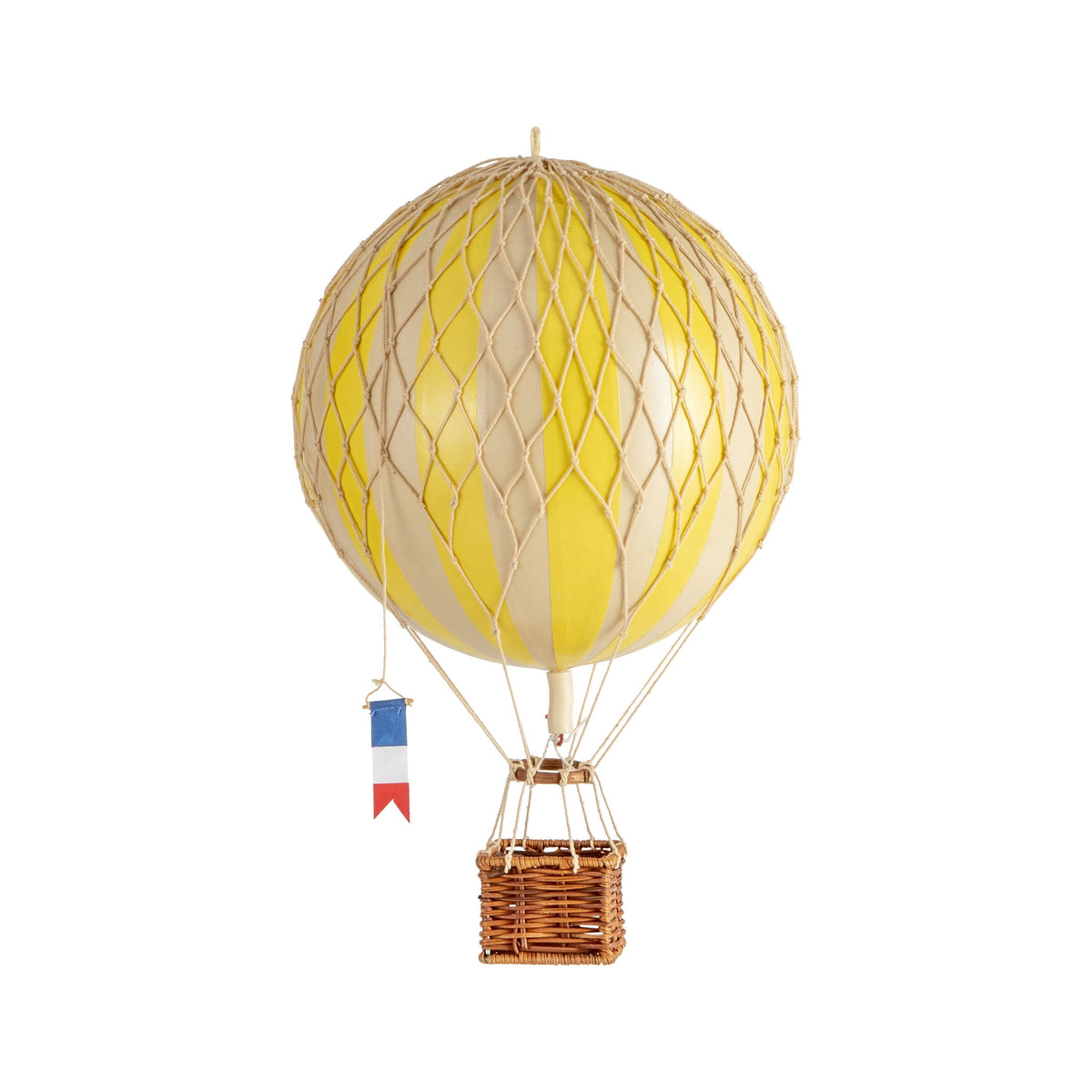Luchtballon Travels Light geel - 30 cm — vooraanzicht