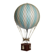 Luchtballon met lampje Royal Aero lichtblauw - 56 cm — vooraanzicht