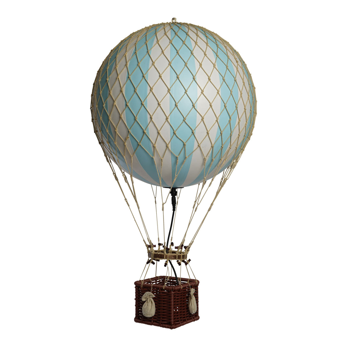Luchtballon met lampje Royal Aero lichtblauw - 56 cm — vooraanzicht