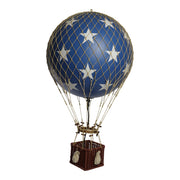 Luchtballon met lampje Royal Aero met sterren - 56 cm — vooraanzicht