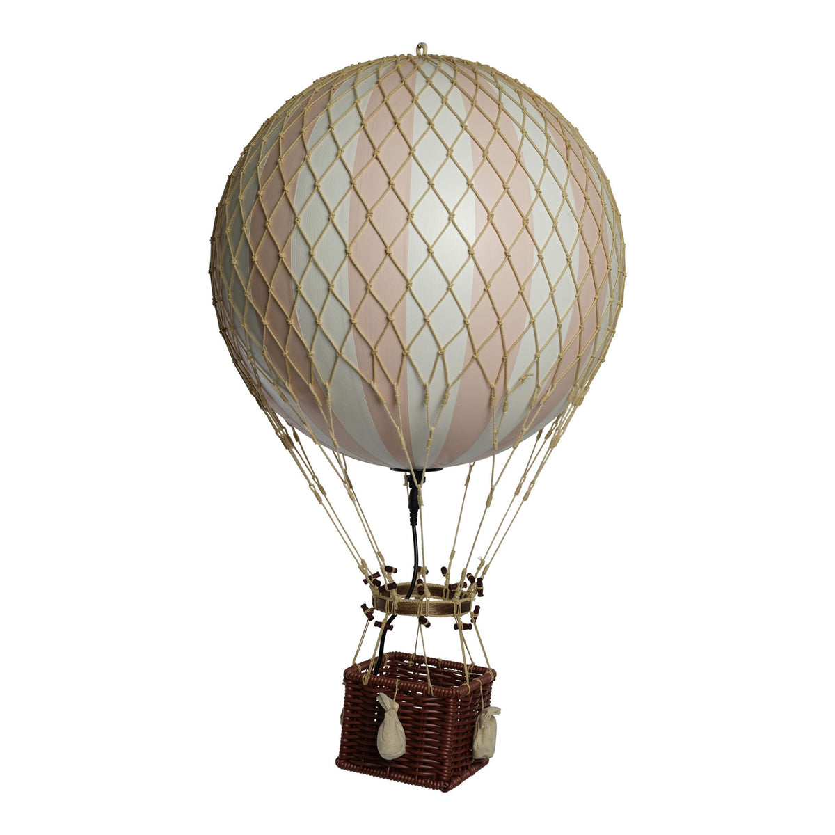 Luchtballon met lampje Royal Aero lichtroze - 56 cm — vooraanzicht