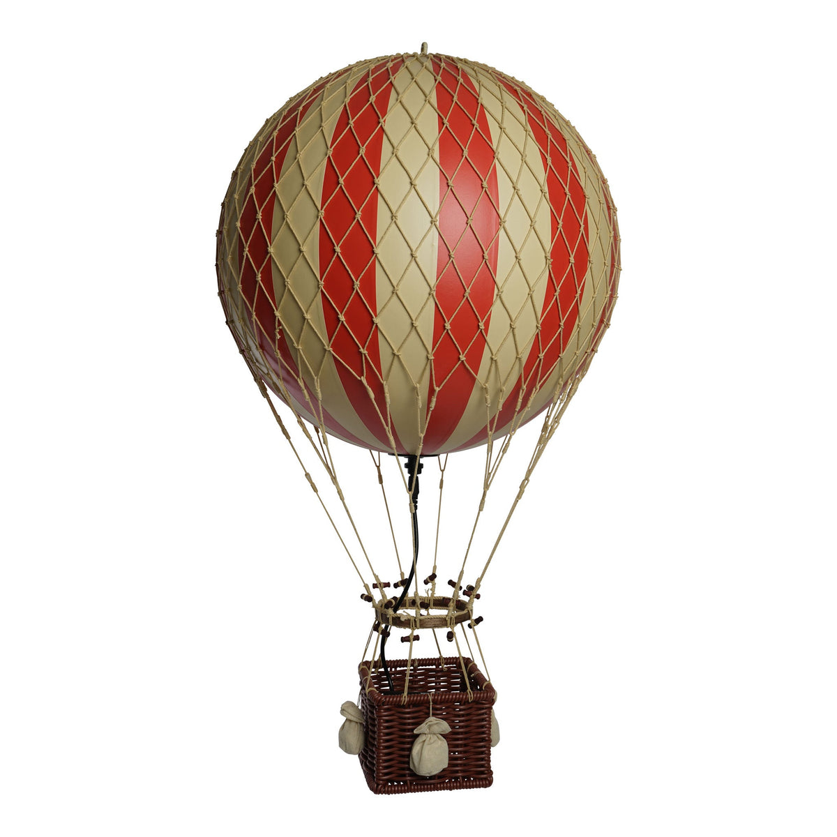 Luchtballon met lampje Royal Aero rood - 56 cm — vooraanzicht