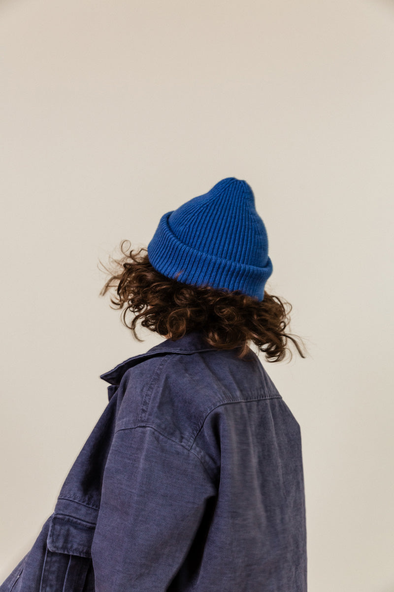 Beanie Fonzie Kobaltblauw