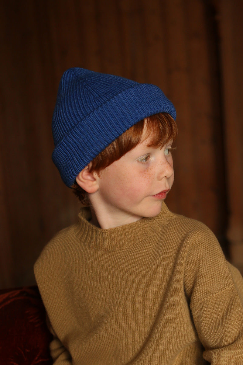 Beanie Fonzie Kobaltblauw