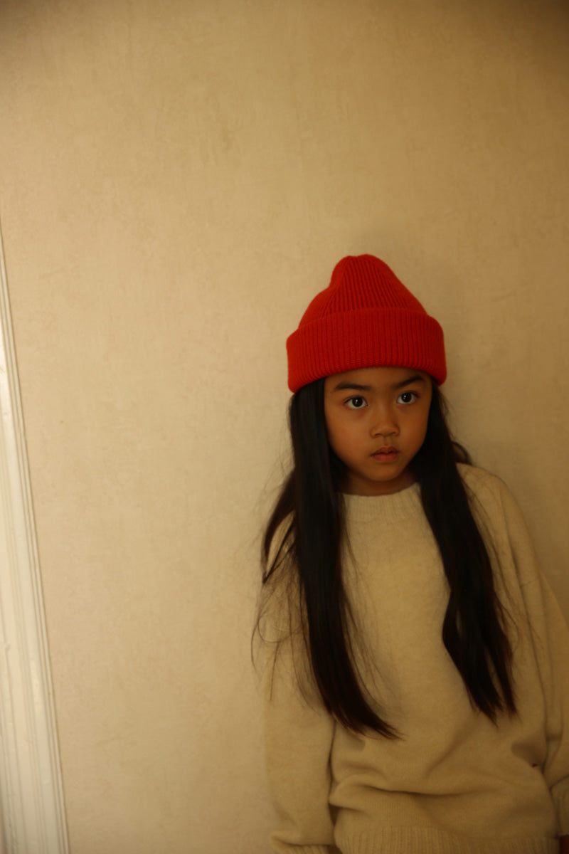 Beanie Fonzie Rood