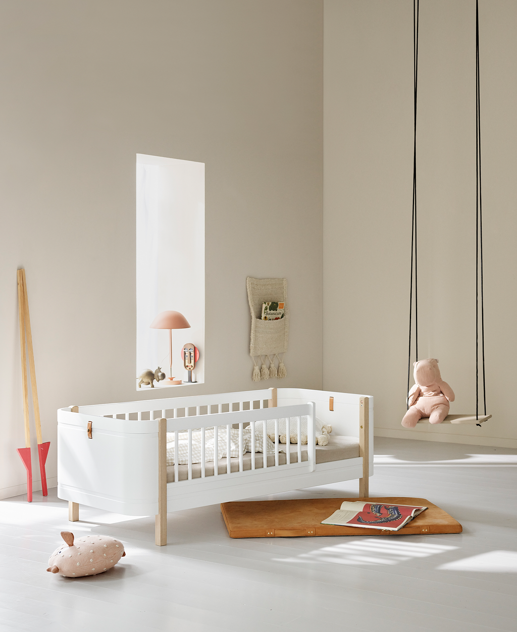 Wood Mini+ Junior Bed White/oak