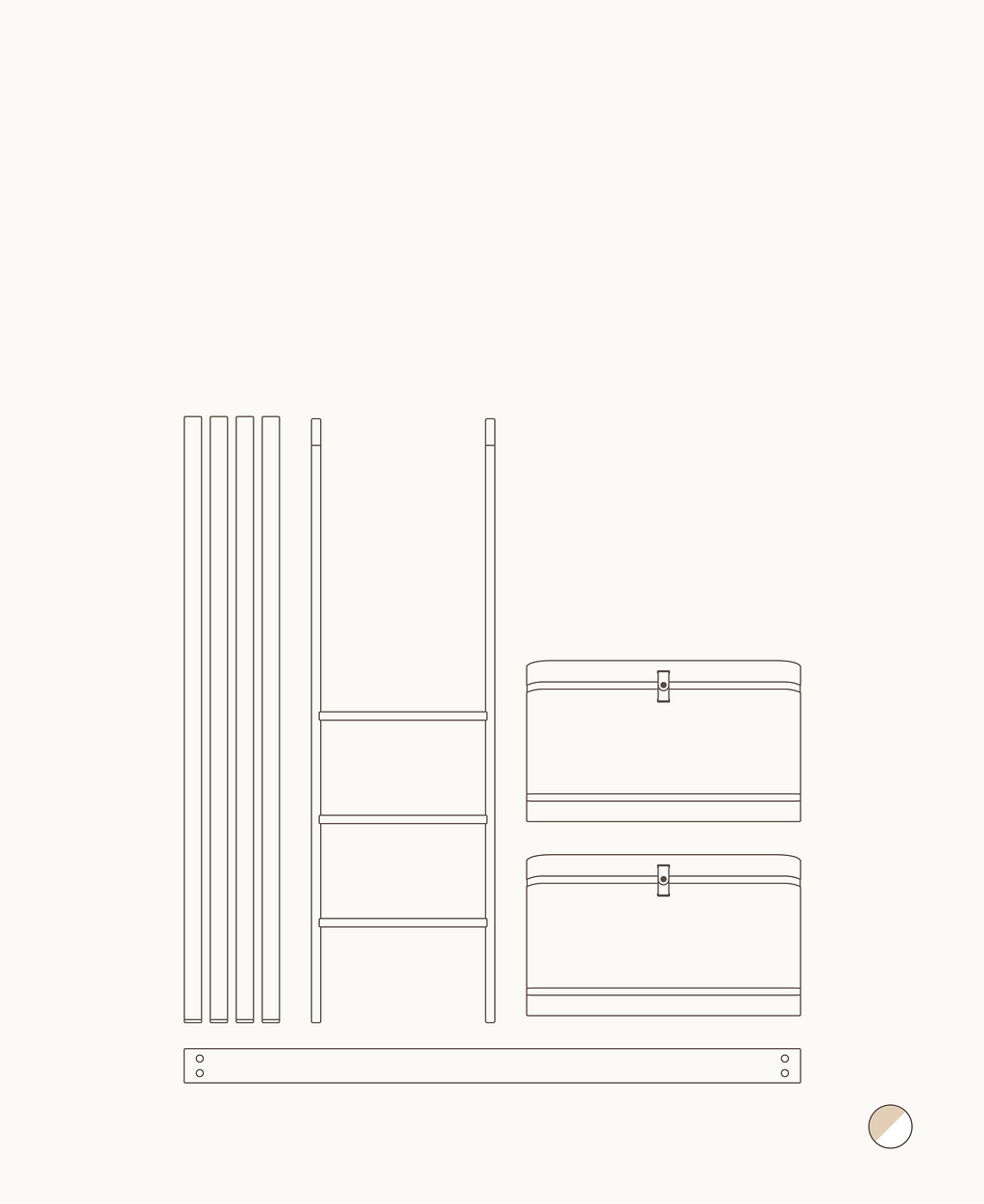 Mini+ junior bed to low loft bed, white/oak