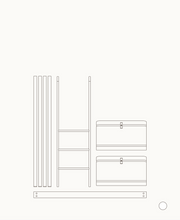 Mini+ junior bed to low loft bed, white