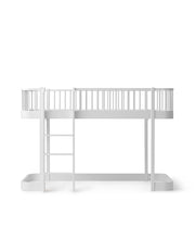 Wood Original Low Loft Bed White
