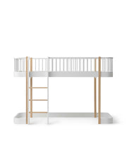 Wood Original Low Loft Bed White/oak