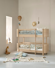 Wood Mini+ Low Bunk Bed Oak