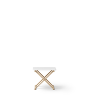 Camp Bed Table Low Oak/white