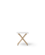Camp Bed Table High White/oak