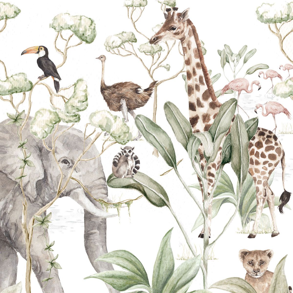 Dekornik Savanna Behang kinderkamer behang in Scandinavisch design