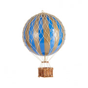 Travels Light Blue/gold Luchtballon