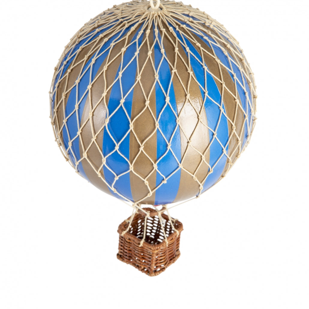 Travels Light Blue/gold Luchtballon