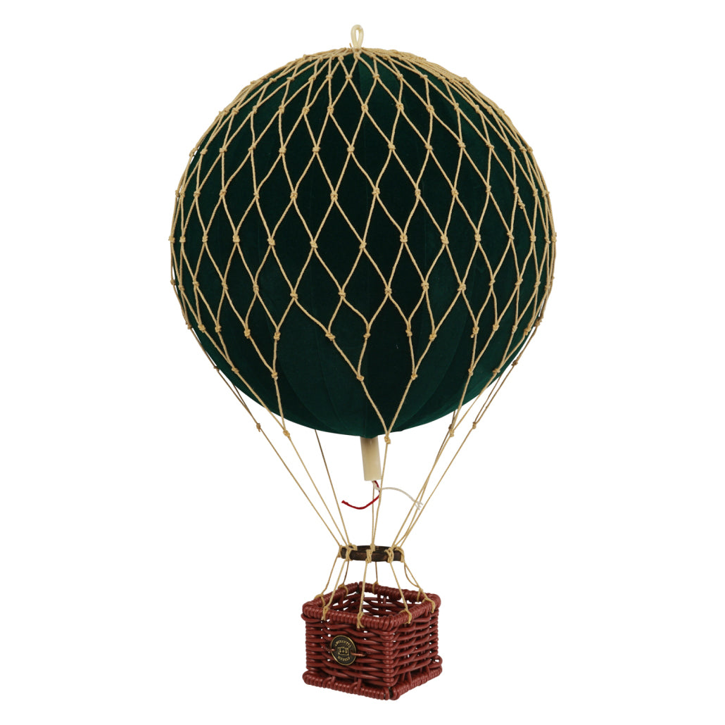 Travels Light Green Velvet Luchtballon