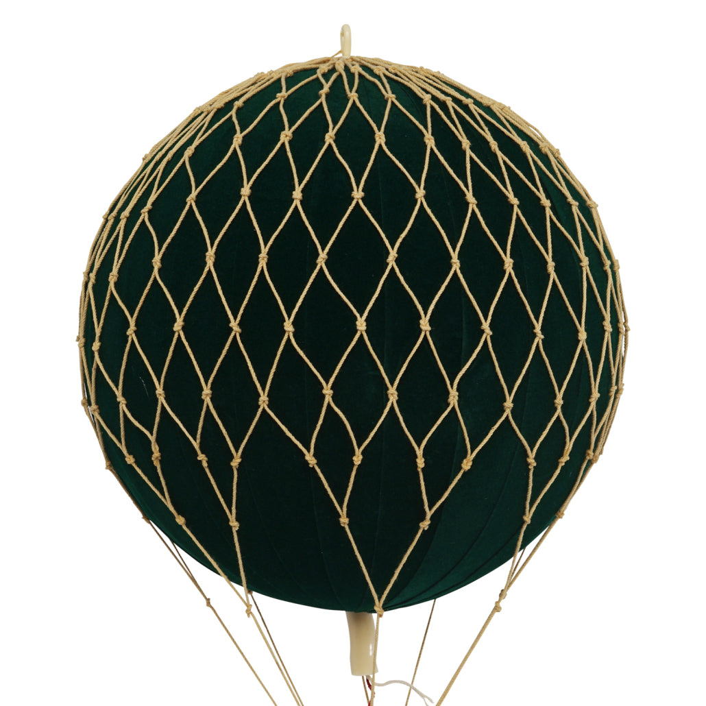 Travels Light Green Velvet Luchtballon