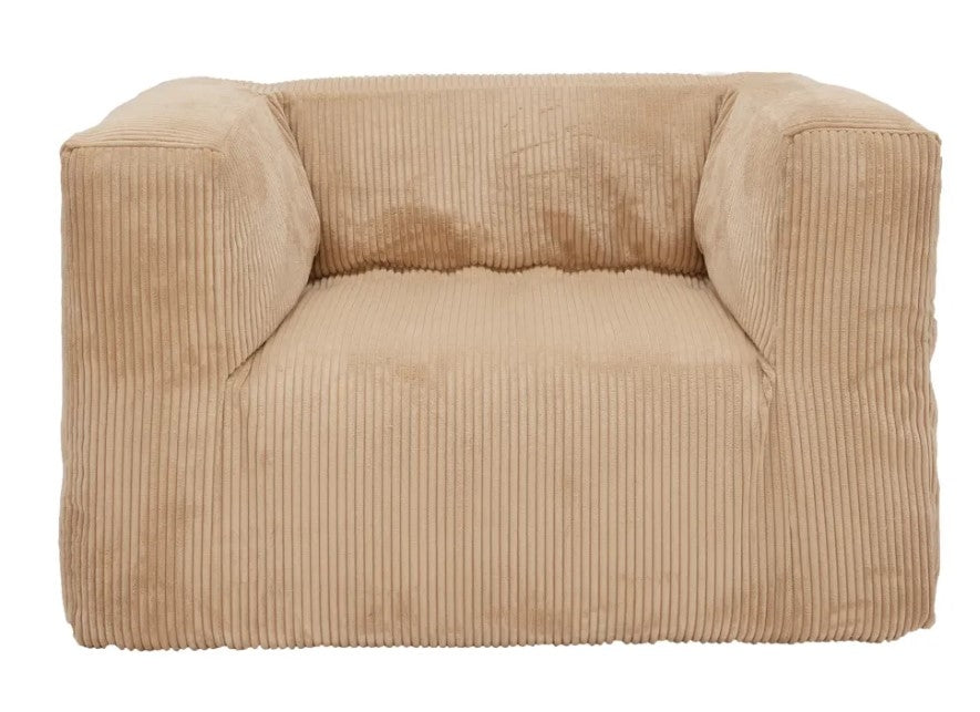 Hoes Voor De Slow Cub Fauteuil Velours Ribcord Sand