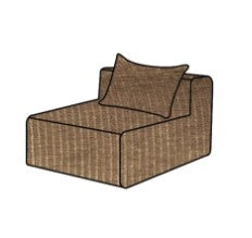 Hoes Voor De Slow Solo Bank Corduroy Sepia
