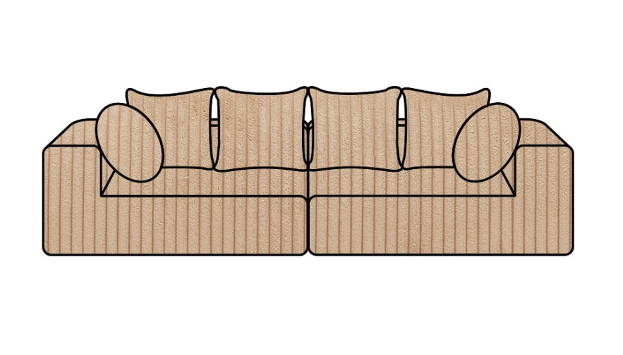 Hoes Voor De Urban Familybank Ribcord Sand