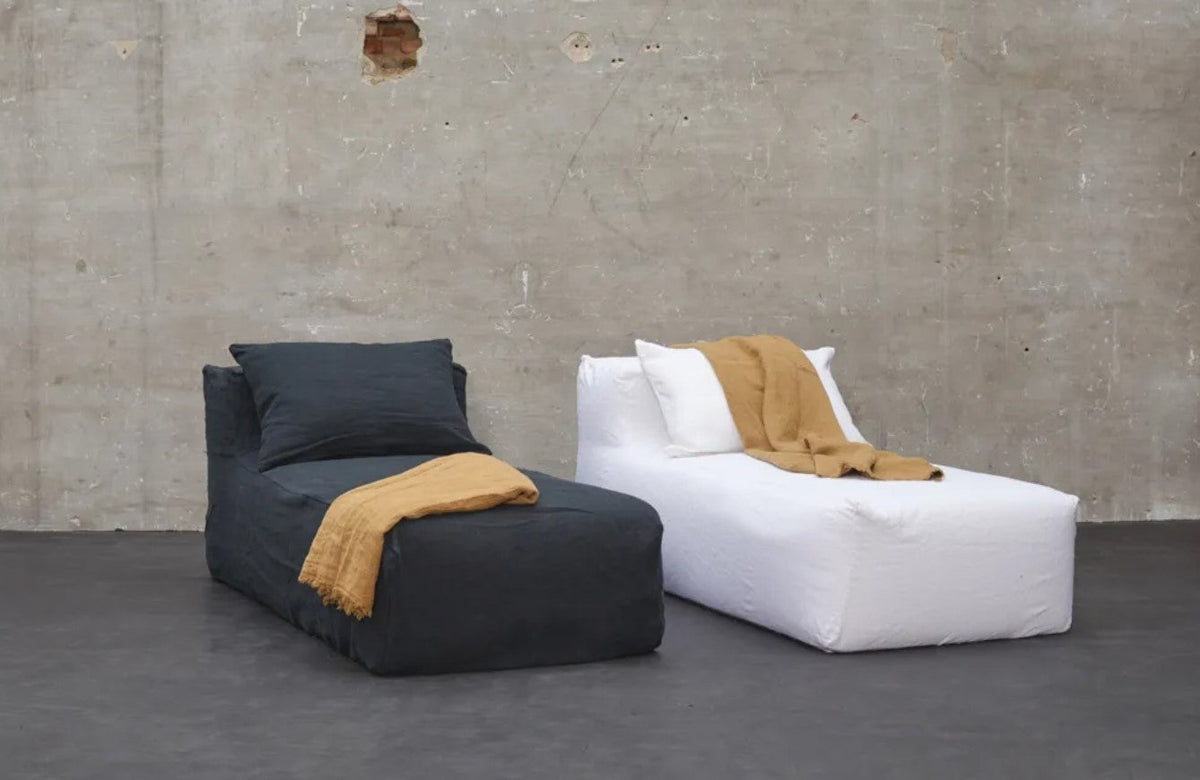Slow Chill Chaise Longue Linnen Blanc