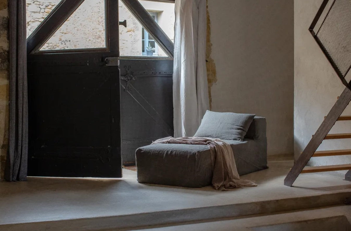 Slow Chill Chaise Longue Linnen Nuit