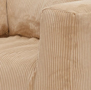 Urban Coopl 3-zitsbank Velours Ribcord Sand