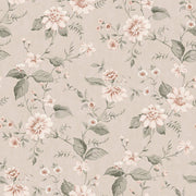 Boråstapeter Laura´s Cottage — Cottage Garden vliesbehang in roze, sfeervolle slaapkamer