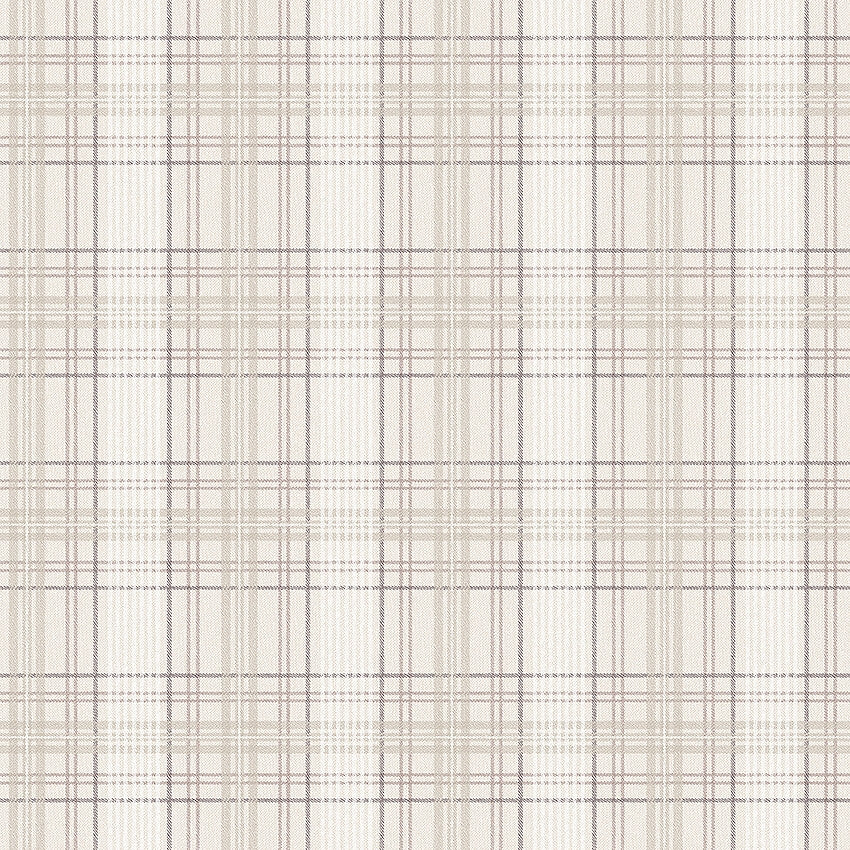 Boråstapeter Tailor´s Tweed — Cottage Garden vliesbehang in beige, sfeervolle slaapkamer