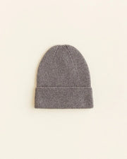 HVID Beanie Fonzie NEWBORN in otter — productfoto op witte achtergrond, gemaakt van Belgische merinowol bij Lidor