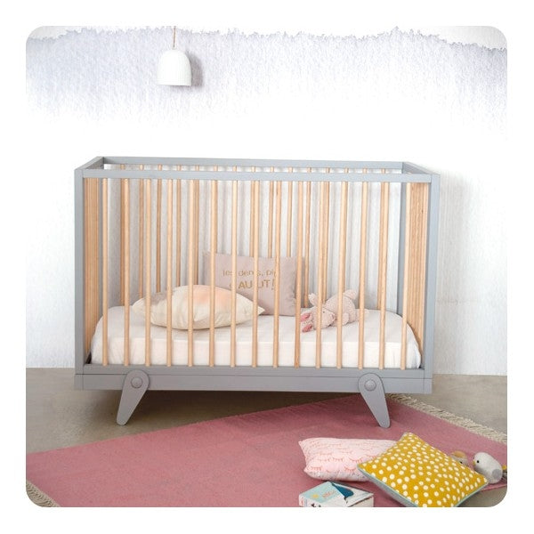 Ledikant Lit Petipeton 140 Gris Souris