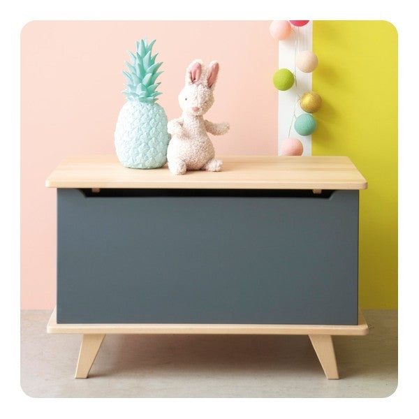 Speelgoedkist Coffre À Jouets Le Coffre Gris Souris