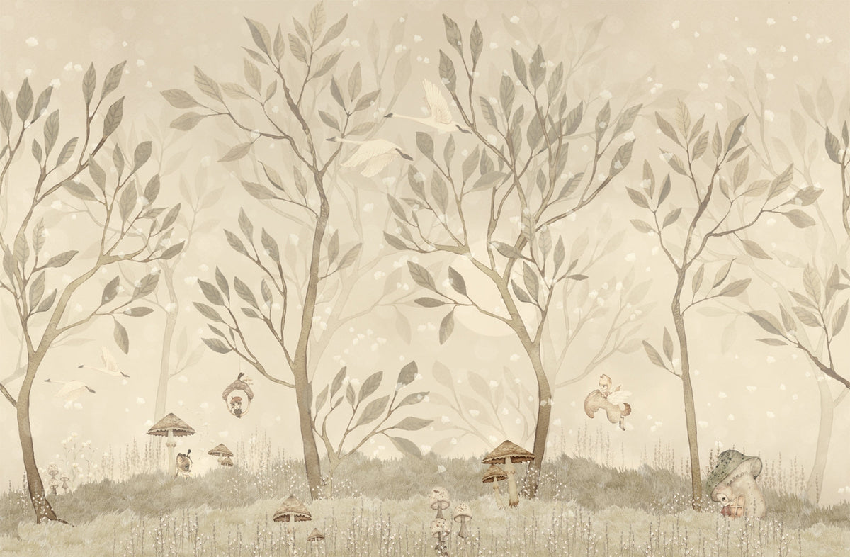 Wallpaper Acorn Forest Day