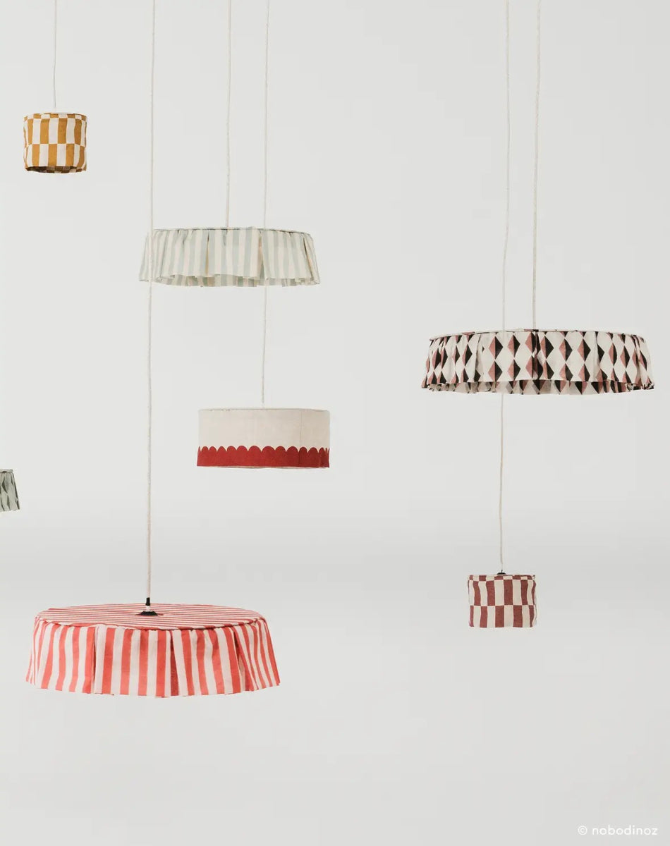 Vibes Lampshade Auburn Black Harlequin
