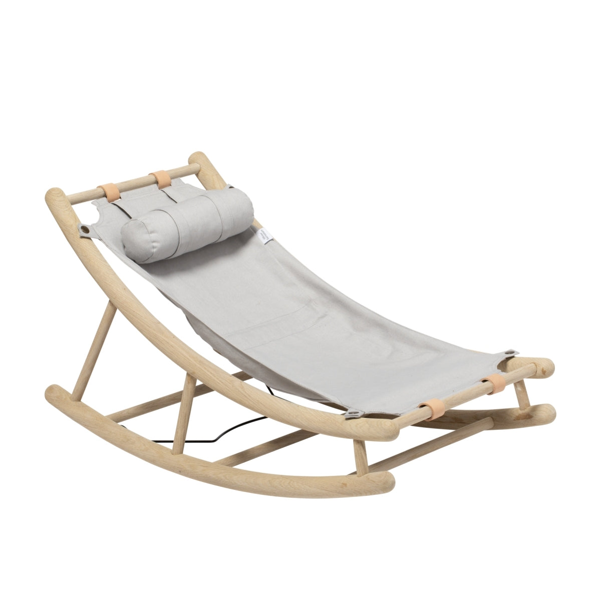 Wood Baby & Toddler Rocker Oak/grey