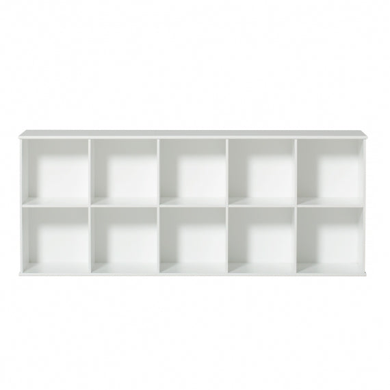 Oliver Furniture Wood Storage - Shelving Unit Met Basis 5x2 in een speelhoek of babykamer met tijdloos Scandinavisch